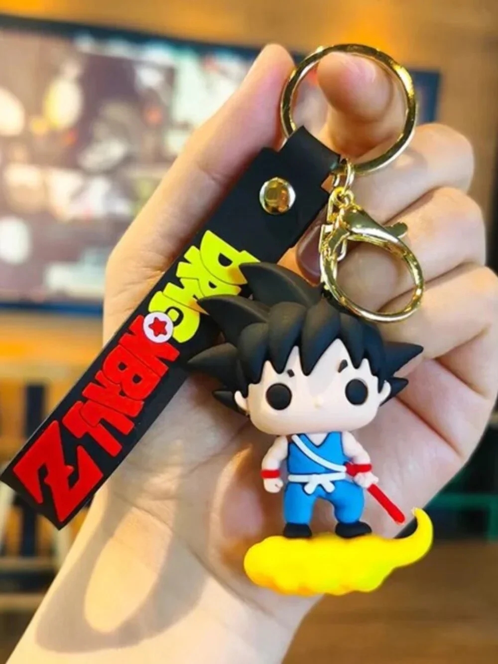 Dragon Ball Z 3D Funko Pop-style rubber keychains B6